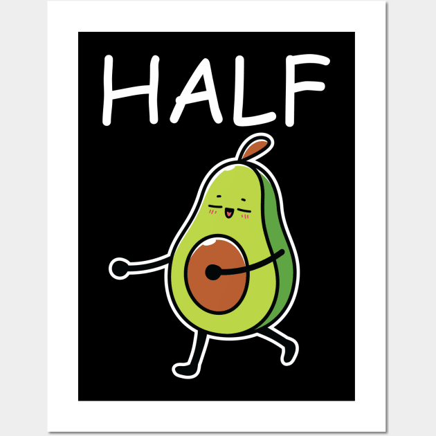 Better Half Avocado Couple Matching Wall Art by Bellinna